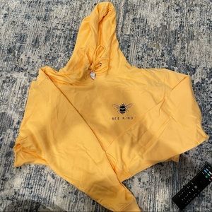 yellow bee kind sweatshirt